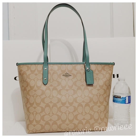 coach signature city tote